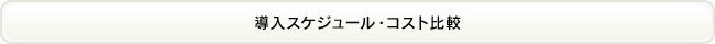 導入スケジュール・コスト比較